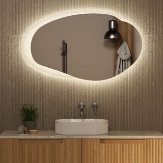 Evanston 1100mm LED Mirror Matte Grey Frame