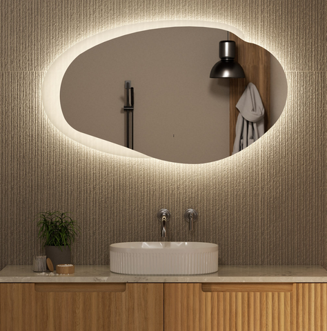 Evanston 1100mm LED Mirror Matte White Frame