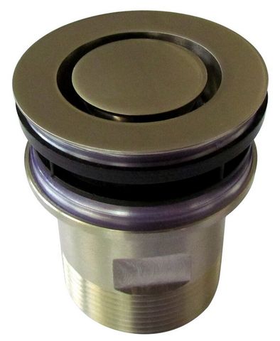 P&W Brass Basin Pop Down 32mm Brushed Nickel