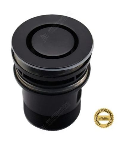 P&W Brass Basin Pop Down 32mm Matte Black