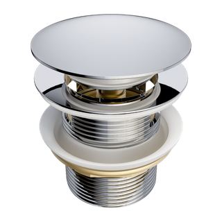 Pop Up Bath Waste 40mm With Overflow Chrome