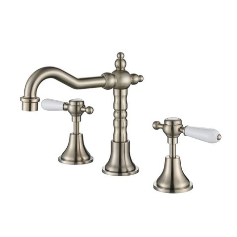 Bordeaux Brushed Nickel Basin Set