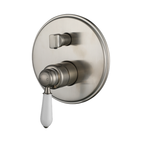 Bordeaux Brushed Nickel Shower Mixer with Diverter