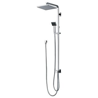 CHAO Renovator Square Chrome Combination Shower Rail Set