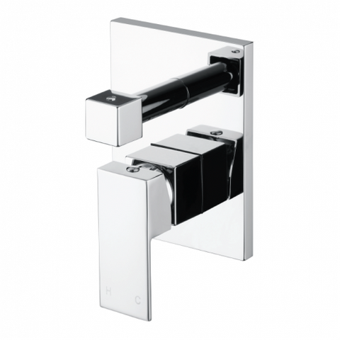 Chao Square Chrome Shower Mixer with Diverter