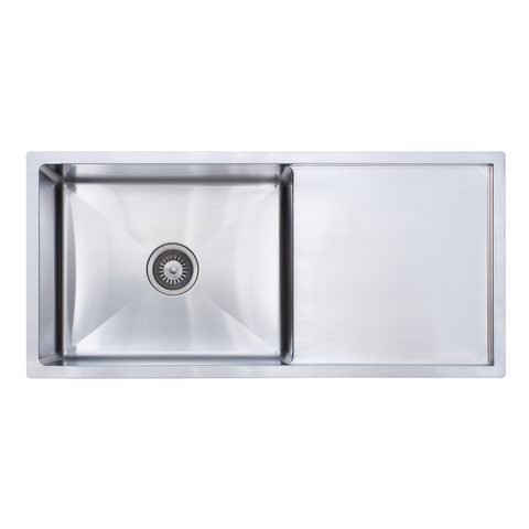 MN Stainless Top or Undermount Single Sink with Drainer 960x450x210mm - 44L