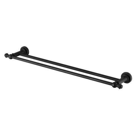 Medoc Double 600 Towel Rail Matte Black