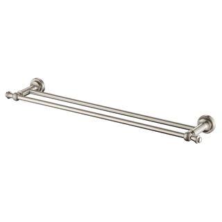 Medoc Double 600 Towel Rail Brushed Nickel