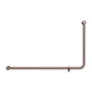 MECCA CARE 32MM DDA 90 DEGREE BENT TUBE GRAB RAIL 600X1000MM BRUSHED BRONZE