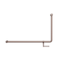 MECCA CARE 32MM DDA 90 DEGREE BENT TUBE GRAB RAIL 600X1000MM WITH TOILET ROLL HO