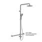 MECCA CARE 32MM T BAR GRAB RAIL 1100X750MM TWIN SHOWER SET CHROME