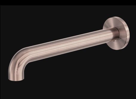 ZEN SS316L ROUND BASIN/BATH SPOUT ONLY 230MM BRUSHED BRONZE