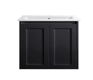 Sophie 600 Matte BLACK Wall Hung Vanity