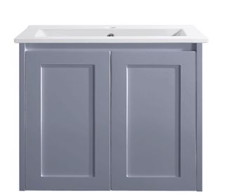 Sophie 600 Matte GREY Wall Hung Vanity