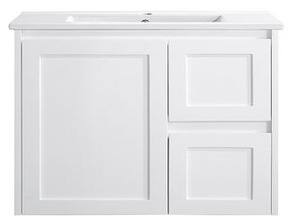 Sophie 750 Matte WHITE Wall Hung Vanity