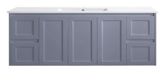 Sophie 1500 Matte GREY Wall Hung Vanity