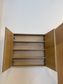 750 Pencil Edge Natural Oak Laminate Mirror Cabinet (720 Height)