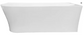 Kenai 1500 Matte White Right Corner Freestanding Bath