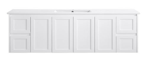 Sophie 1800 Matte WHITE Wall Hung Vanity