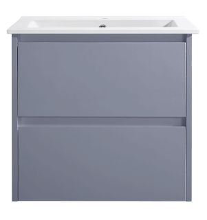 Amber 600 Matte GREY Wall Hung Vanity