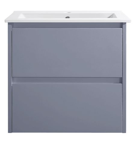 Amber 600 Matte GREY Wall Hung Vanity