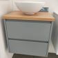 Amber 600 Matte GREY Wall Hung Vanity