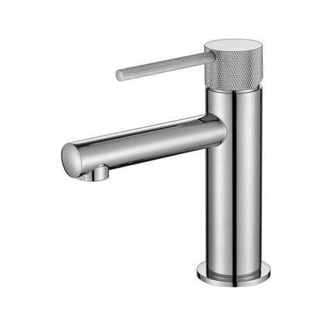 Star Mini Basin Mixer With Knurled Handle Electroplated Chrome