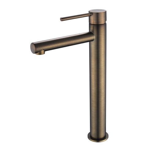 Star Mini Antique Brass 25mm High Rise Basin Mixer