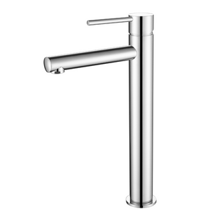 Star Mini Brushed Chrome 25mm High Rise Basin Mixer