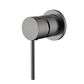 Star Mini Gun Metal Shower Mixer 60mm Back Plate