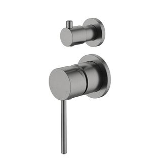 Star Mini Gunmetal 35mm Small Backplate Shower Divertor