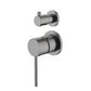 Star Mini Gunmetal 35mm Small Backplate Shower Divertor