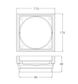 MN Electroplated Matte Black Tile Insert 115/95mm