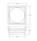 MN PVD Brushed Bronze Tile Insert 115/95mm