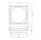 MN PVD Brushed Nickel Tile Insert 115/95mm
