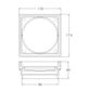 MN Electroplated Gun Metal Tile Insert 115/95mm