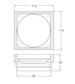 MN PVD Polished Brass Tile Insert 115/95mm