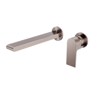 BIANCA WALL BASIN/BATH MIXER SEPARATE BACK PLATE 230MM TRIM KITS ONLY BRUSHED BR