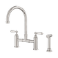 York Bridge Kitchen Set With Hand Spray Brushed Nickel