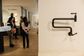 YORK WALL MOUNTED POT FILLER MATTE BLACK