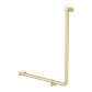 MECCA CARE 32MM 90 DEGREE BENT TUBE GRAB RAIL 750X750MM BRUSHED GOLD