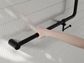 MECCA CARE 32MM 90 DEGREE BENT TUBE GRAB RAIL 750X750MM WITH TOILET ROLL HOLDER