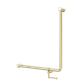 MECCA CARE 32MM 90 DEGREE BENT TUBE GRAB RAIL 750X750MM WITH TOILET ROLL HOLDER