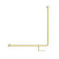 MECCA CARE 32MM 90 DEGREE BENT TUBE GRAB RAIL 750X750MM WITH TOILET ROLL HOLDER