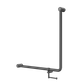 MECCA CARE 32MM 90 DEGREE BENT TUBE GRAB RAIL 750X750MM WITH TOILET ROLL HOLDER