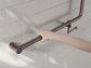MECCA CARE 32MM 90 DEGREE BENT TUBE GRAB RAIL 750X750MM WITH TOILET ROLL HOLDER