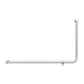 MECCA CARE 32MM DDA 90 DEGREE BENT TUBE GRAB RAIL 600X1000MM BRUSHED NICKEL