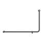 MECCA CARE 32MM DDA 90 DEGREE BENT TUBE GRAB RAIL 600X1000MM GUN METAL