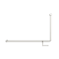 MECCA CARE 32MM DDA 90 DEGREE BENT TUBE GRAB RAIL 600X1000MM WITH TOILET ROLL HO