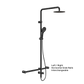 MECCA CARE 32MM T BAR GRAB RAIL 1100X750MM TWIN SHOWER SET MATTE BLACK